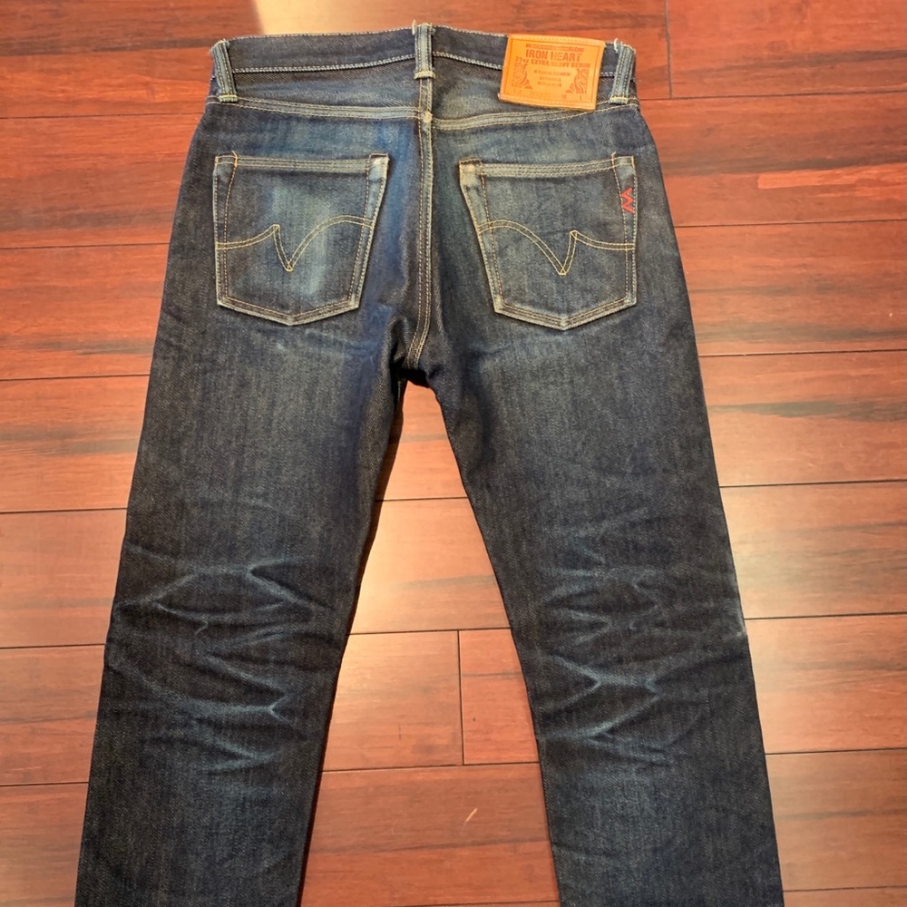 21oz Selvedge Denim Straight Cut Jeans Indigo30/34